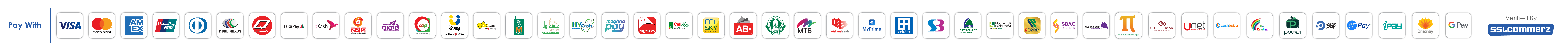 Secure payment methods banner